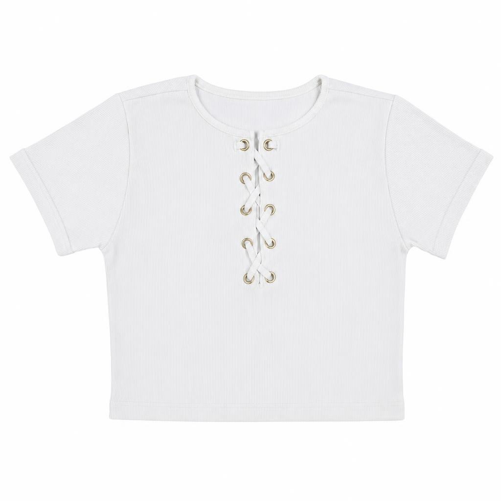 Blusa Cruzada Rib - Marfil