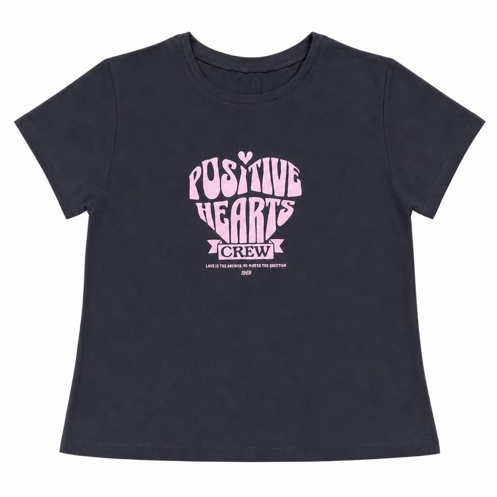 Blusa Larga Estampado - Negro
