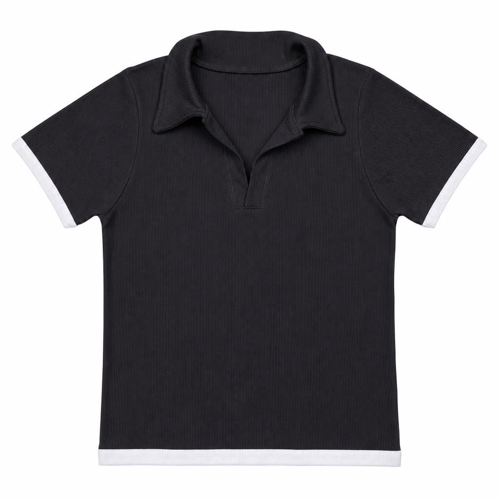 Blusa Polo Contraste