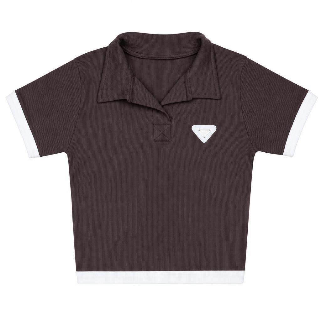 Blusa Polo Contraste - Café