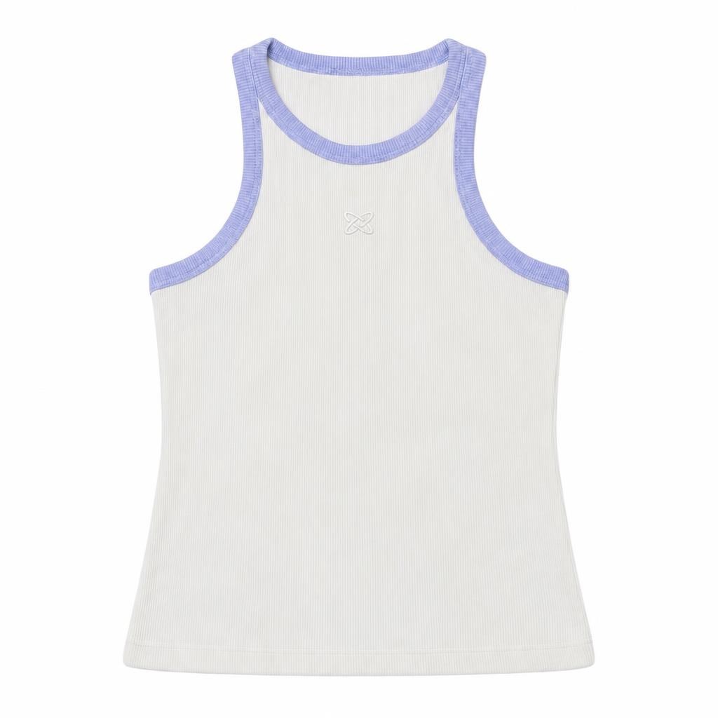 Blusa Siza Contraste con Aplique - Marfil + Azul bebé