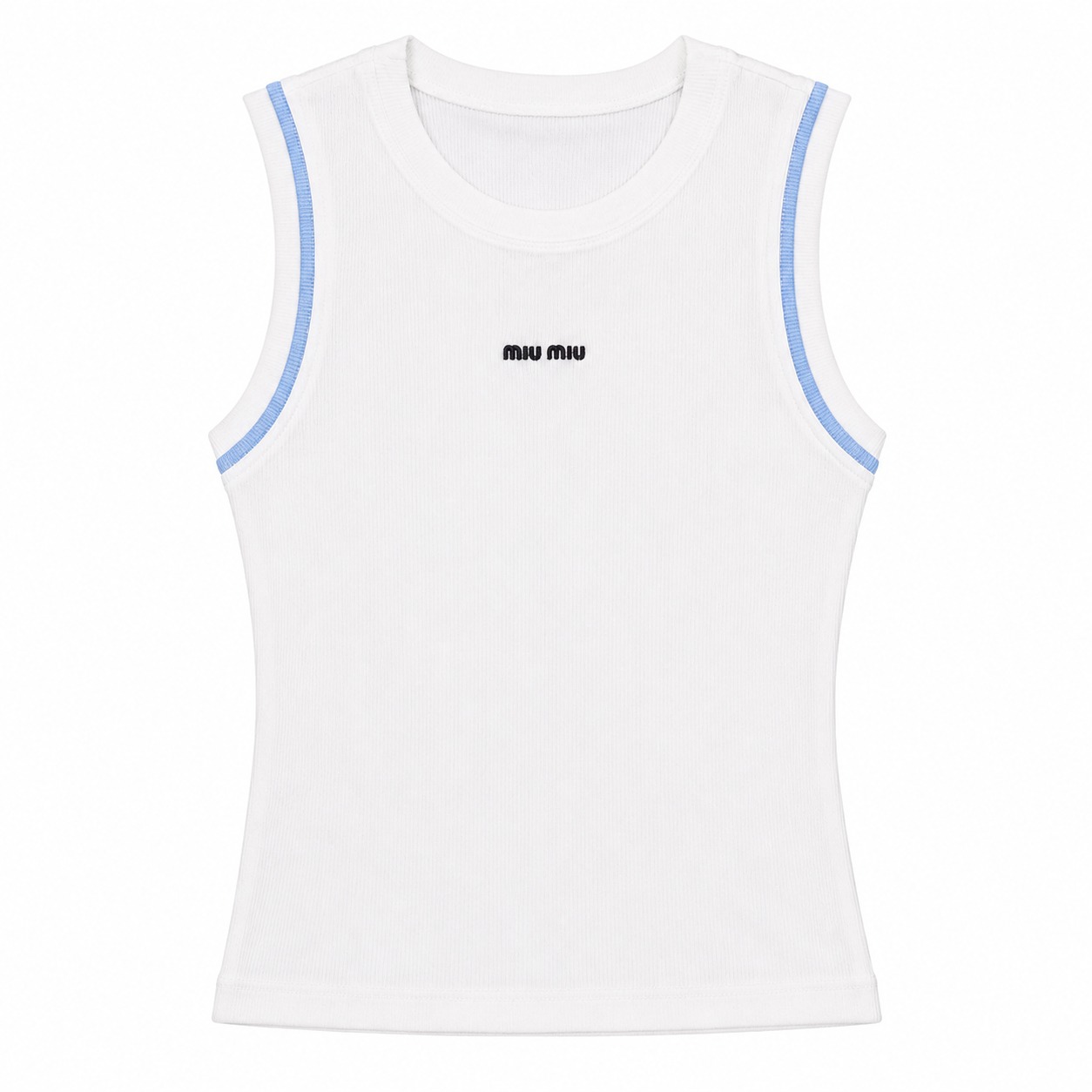 Blusa Siza Pitillo Aplique Miu - Marfil + Azul bebé