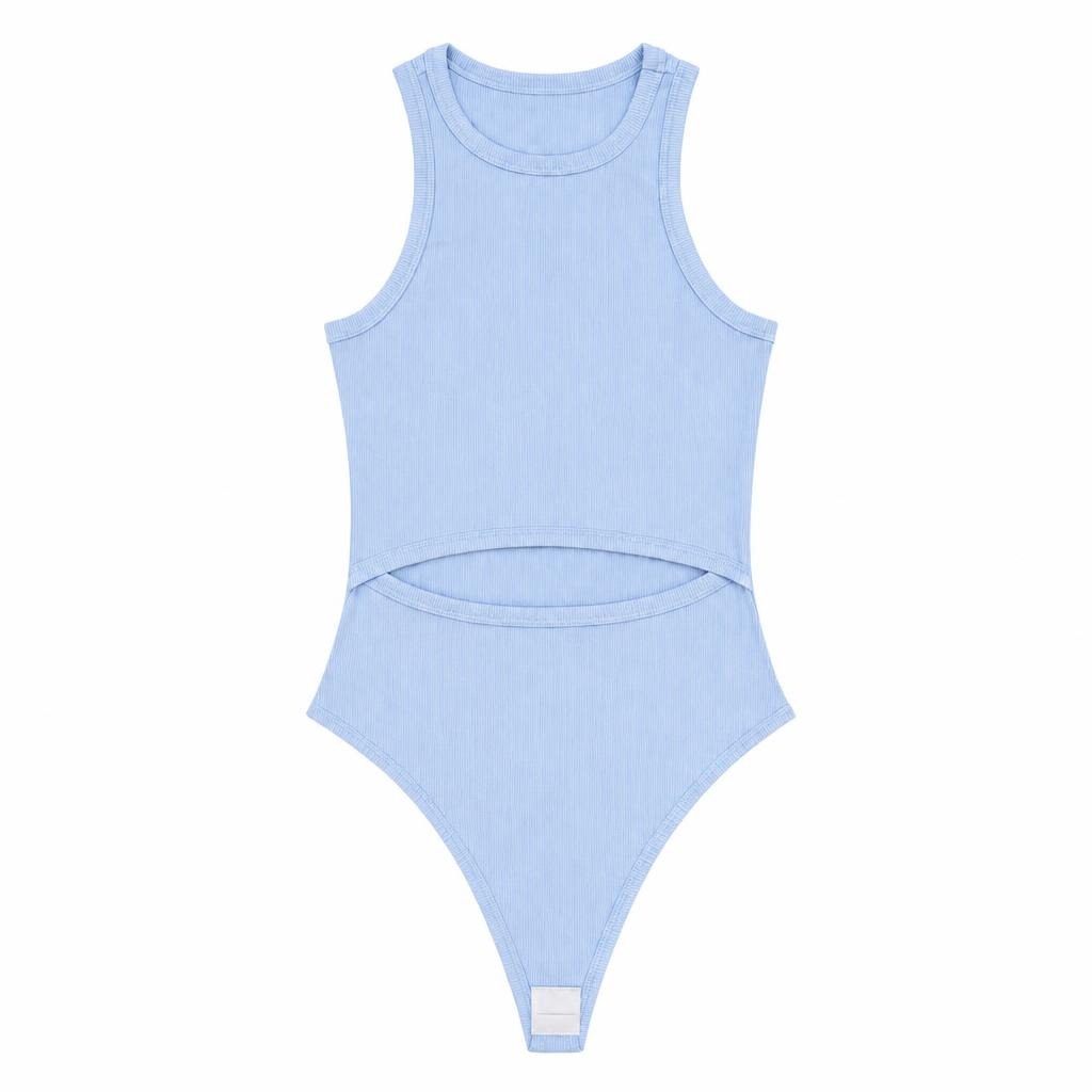 Body Abierto en Abdomen - Azul bebé