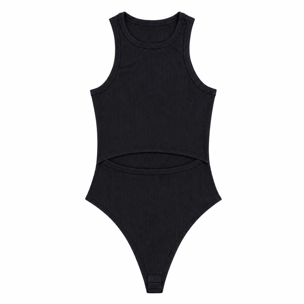 Body Abierto en Abdomen - Negro