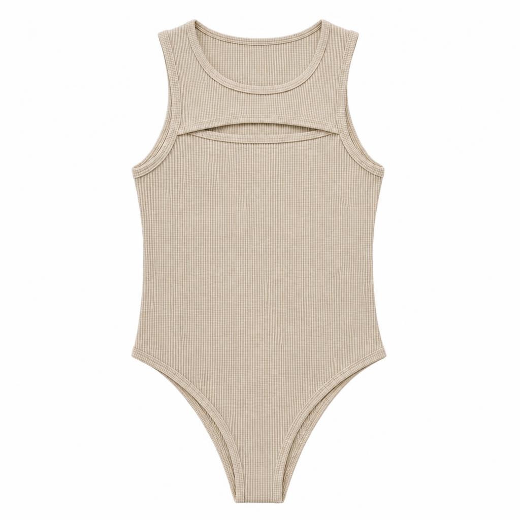 Body Abierto en el Busto - Camel