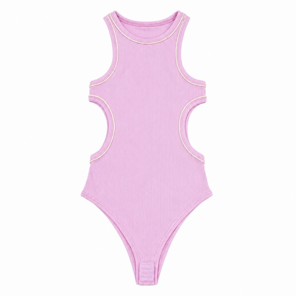 Body Hueco Pitillo - Rosado + Amarillo