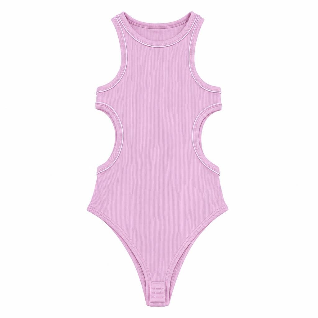 Body Hueco Pitillo - Rosado + Marfil