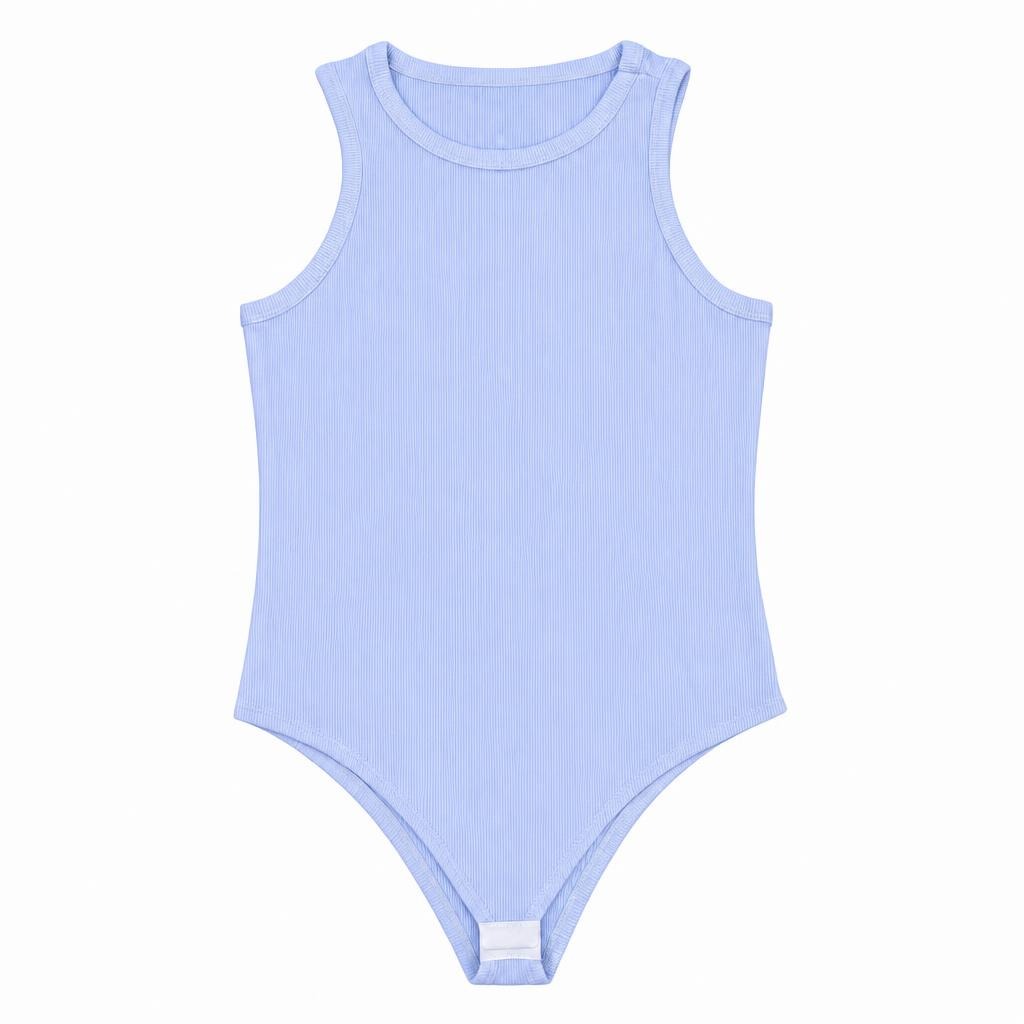 Body Manga Siza Plus - Azul bebé
