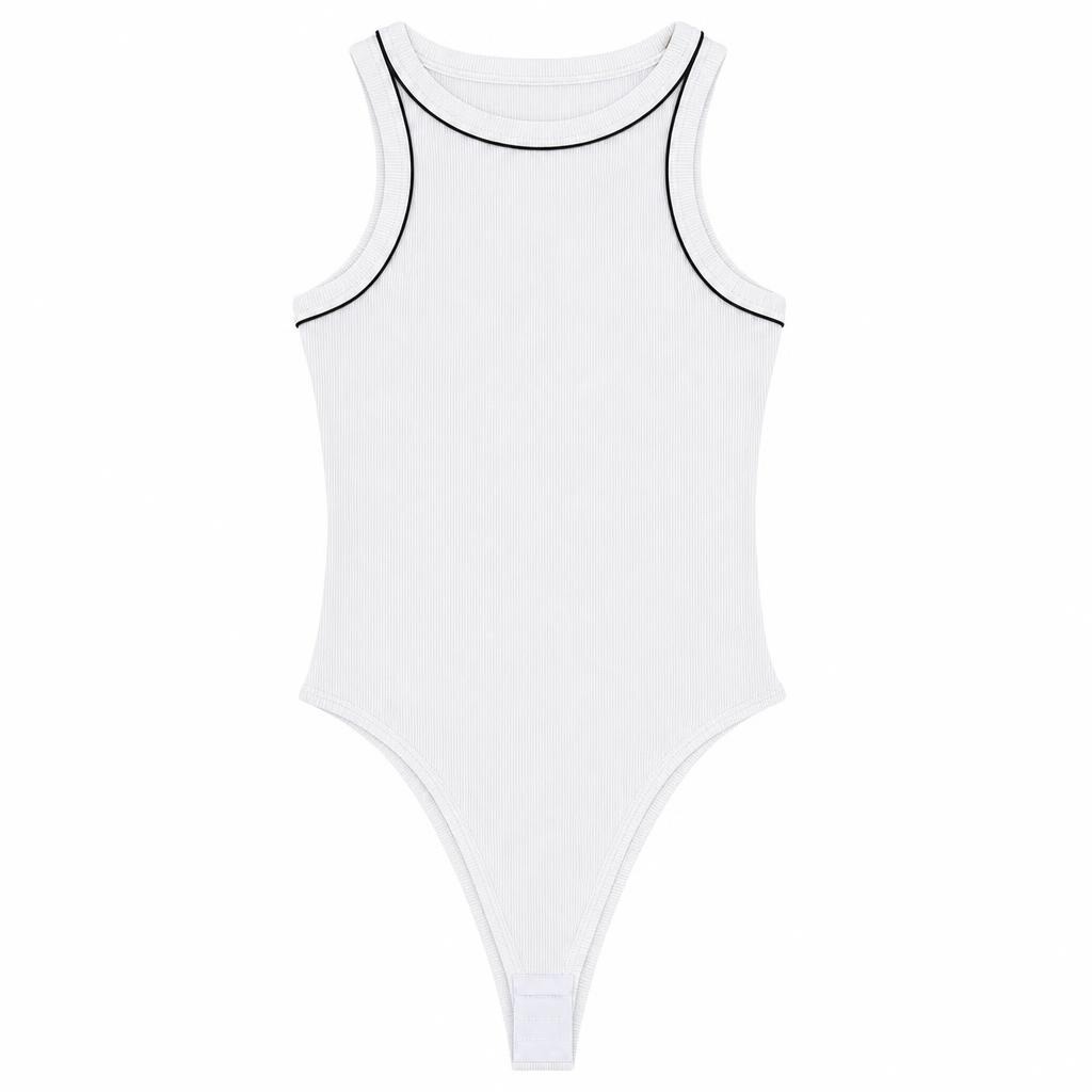Body Sizo Pitillo - Marfil + Negro