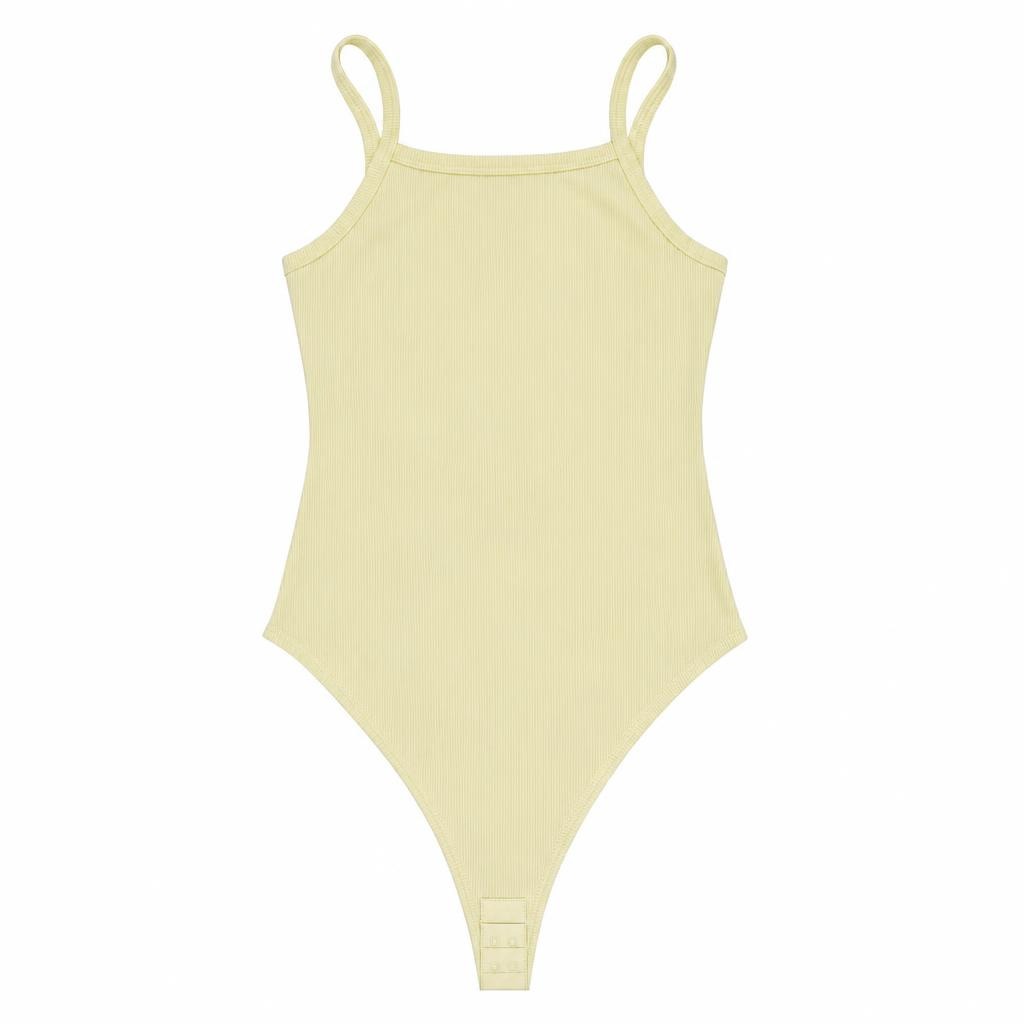 Body Tira Combinado - Amarillo + Azul bebé