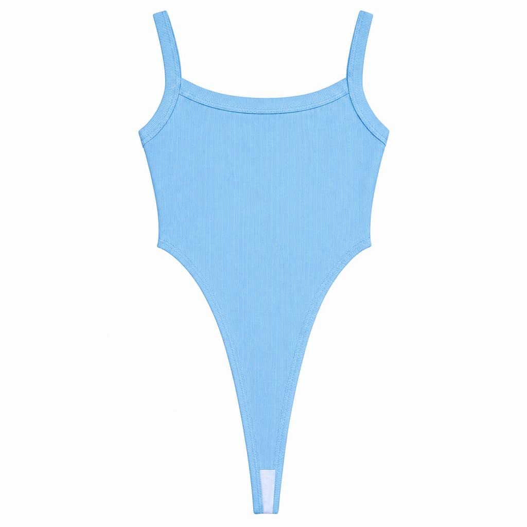 Body Tiras - Azul bebé