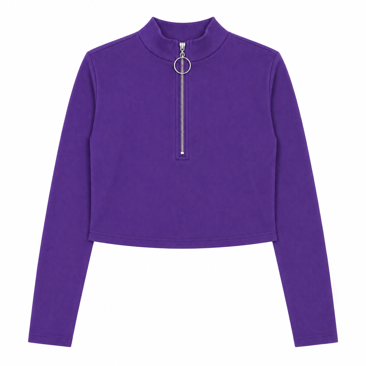 Buso Cuello Alto Cierre - Morado oscuro