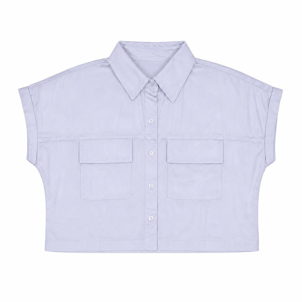 Camisera Dos Bolsillos Corta - Blanco
