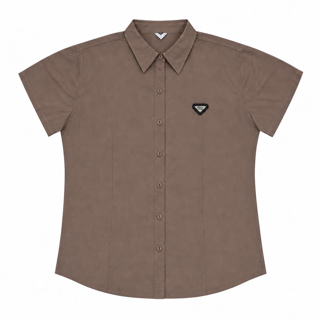 Camisera Manga Corta - Café