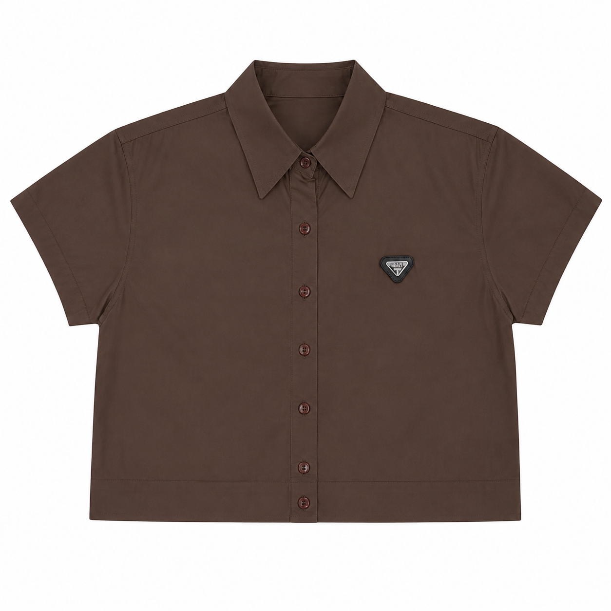Camisera Oversize Manga Corta - Café oscuro