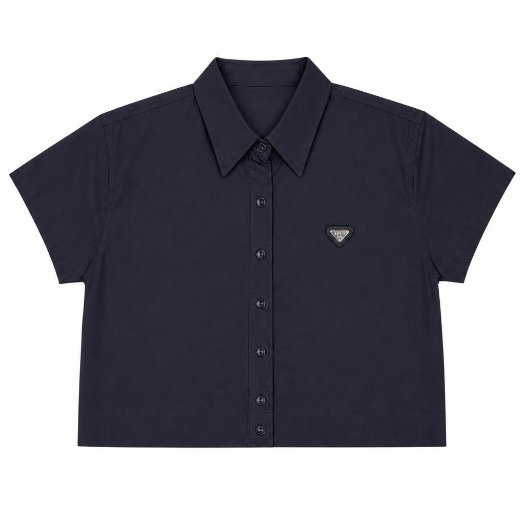 Camisera Oversize Manga Corta - Negro