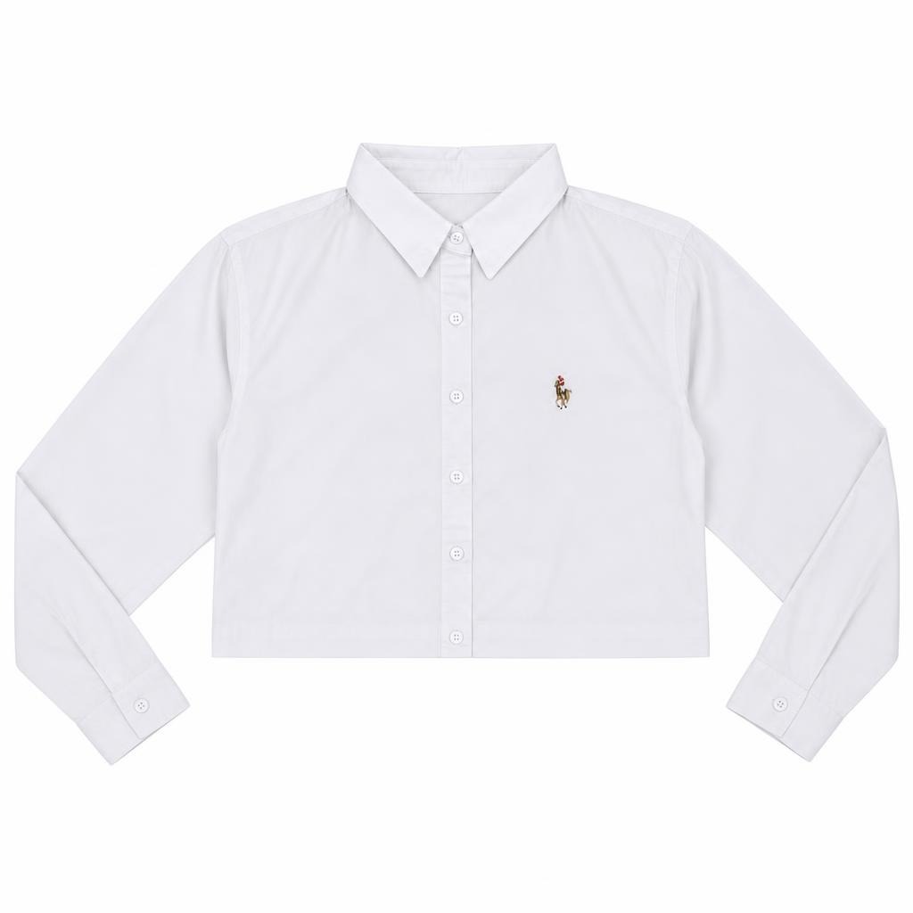 Camisera Oversize Manga Larga - Blanco