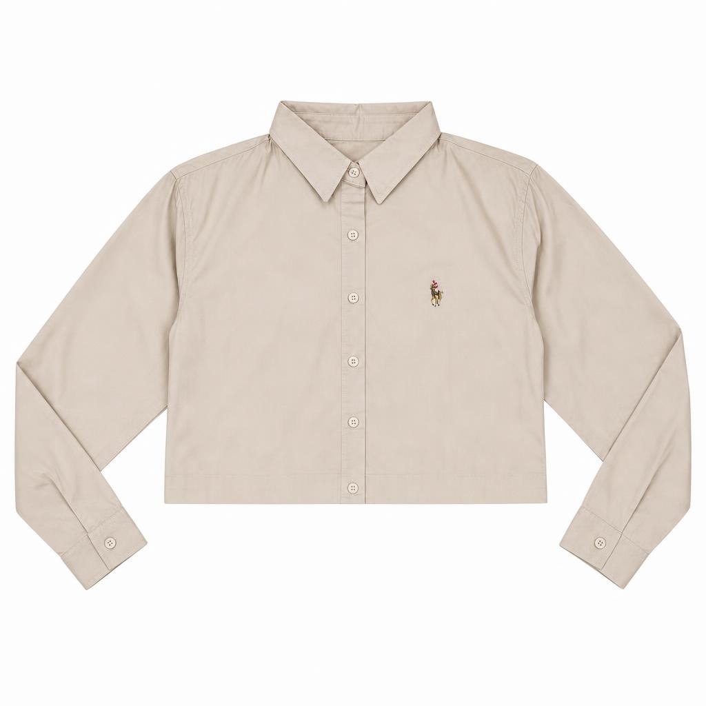 Camisera Oversize Manga Larga - Camel