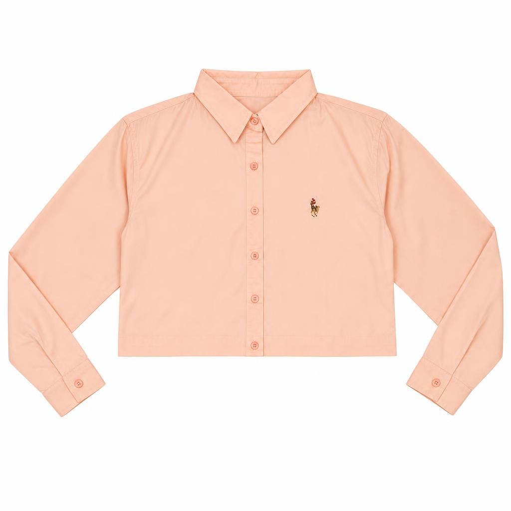 Camisera Oversize Manga Larga - Naranja