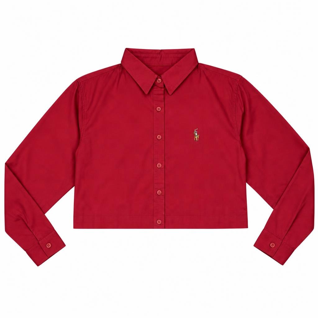 Camisera Oversize Manga Larga - Rojo