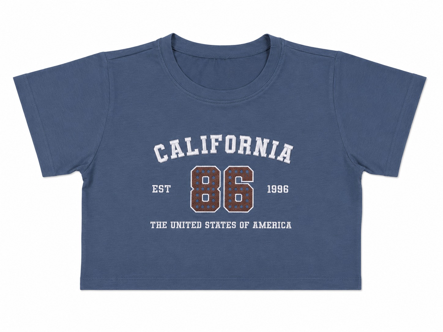 Camiseta California Tela Fría - Azul acero