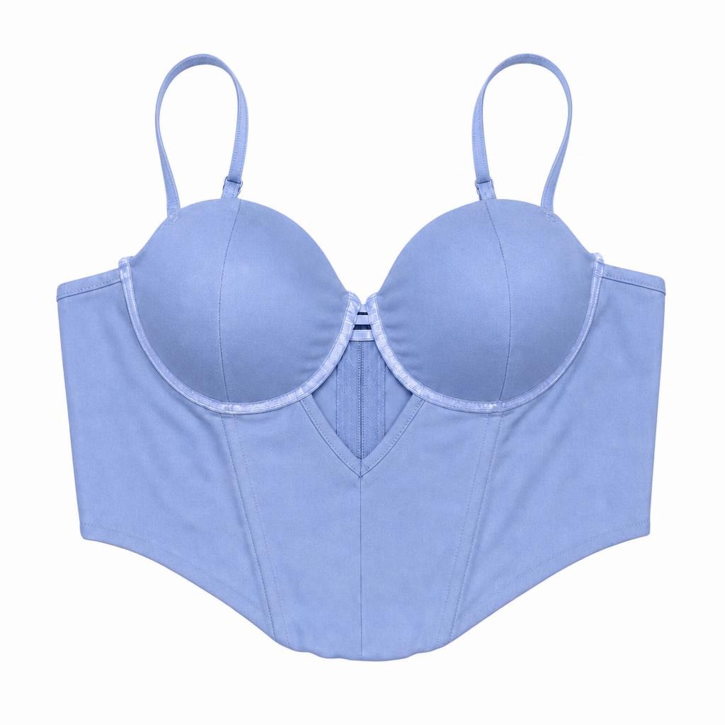 Corset Triangulo - Azul bebé