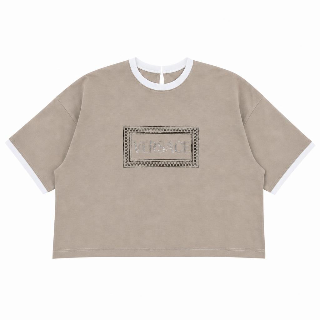 Oversize Aplique Versace - Ocre + Marfil