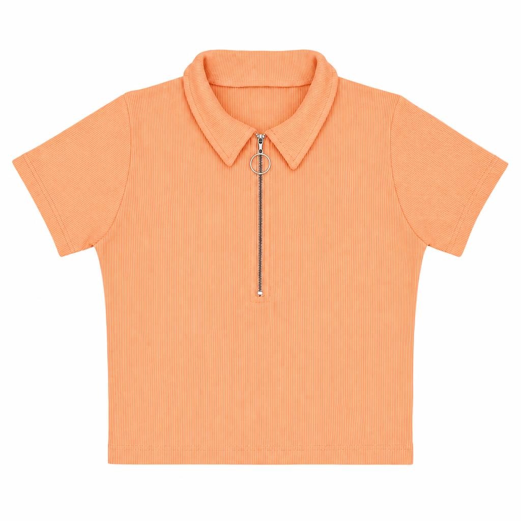 Polo Cierre - Naranja