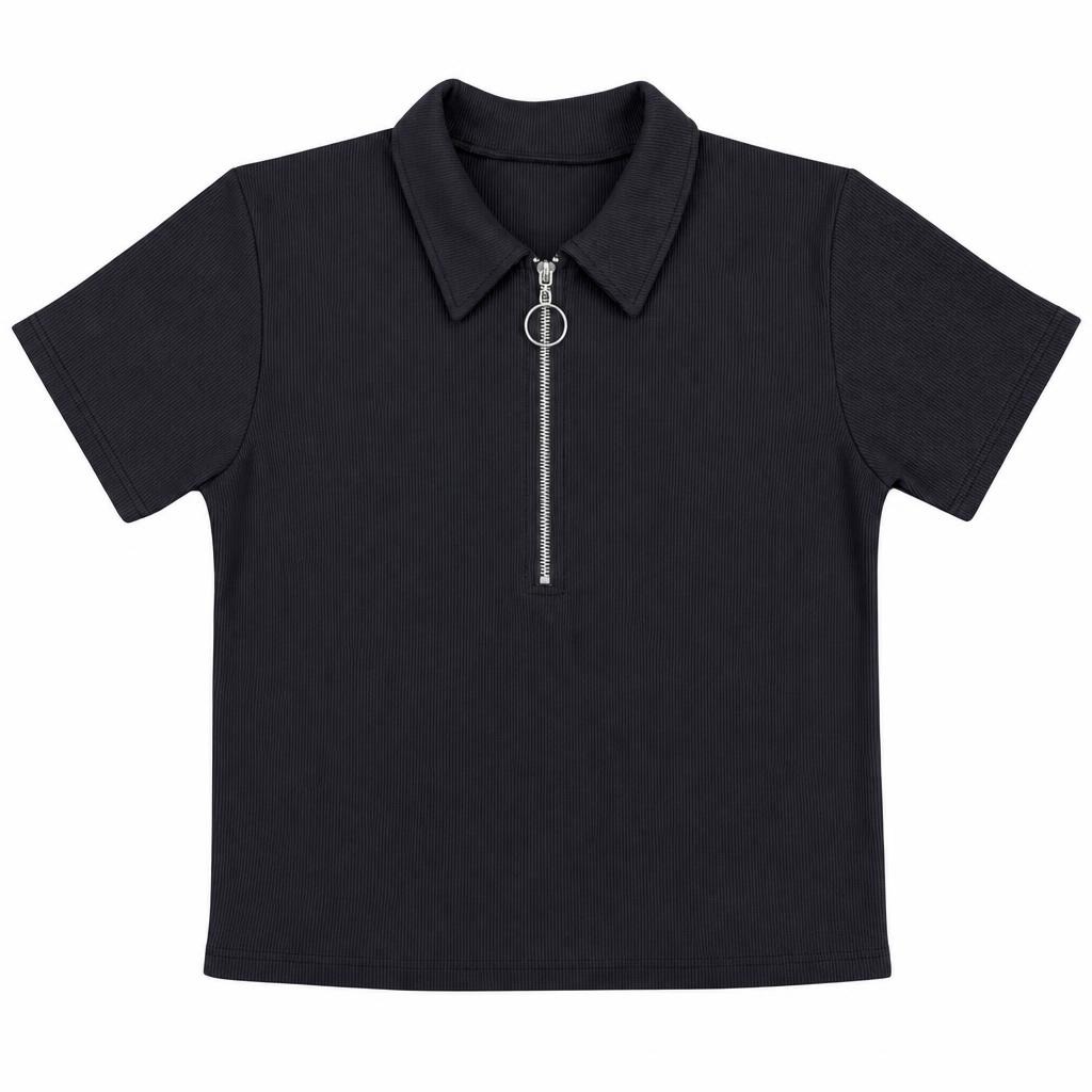 Polo con Cierre Plus - Negro