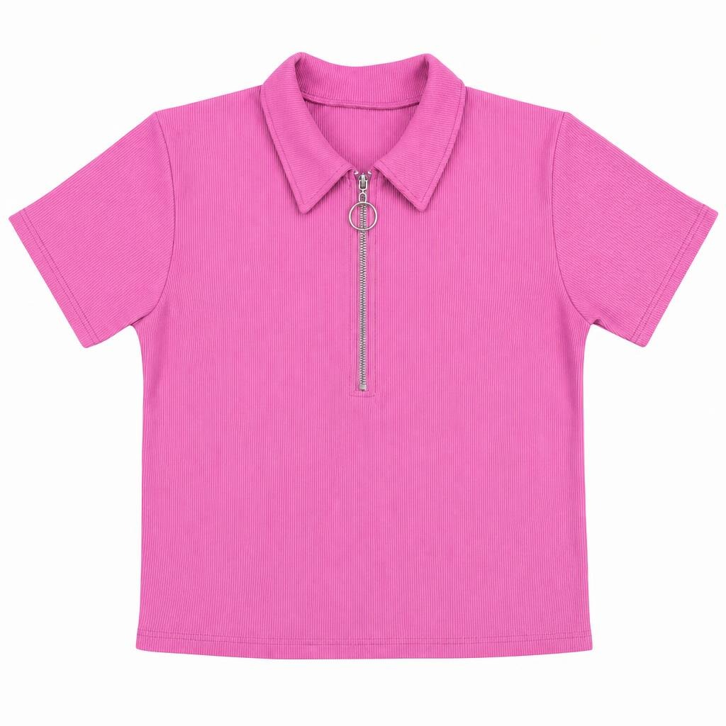 Polo con Cierre Plus - Rosado