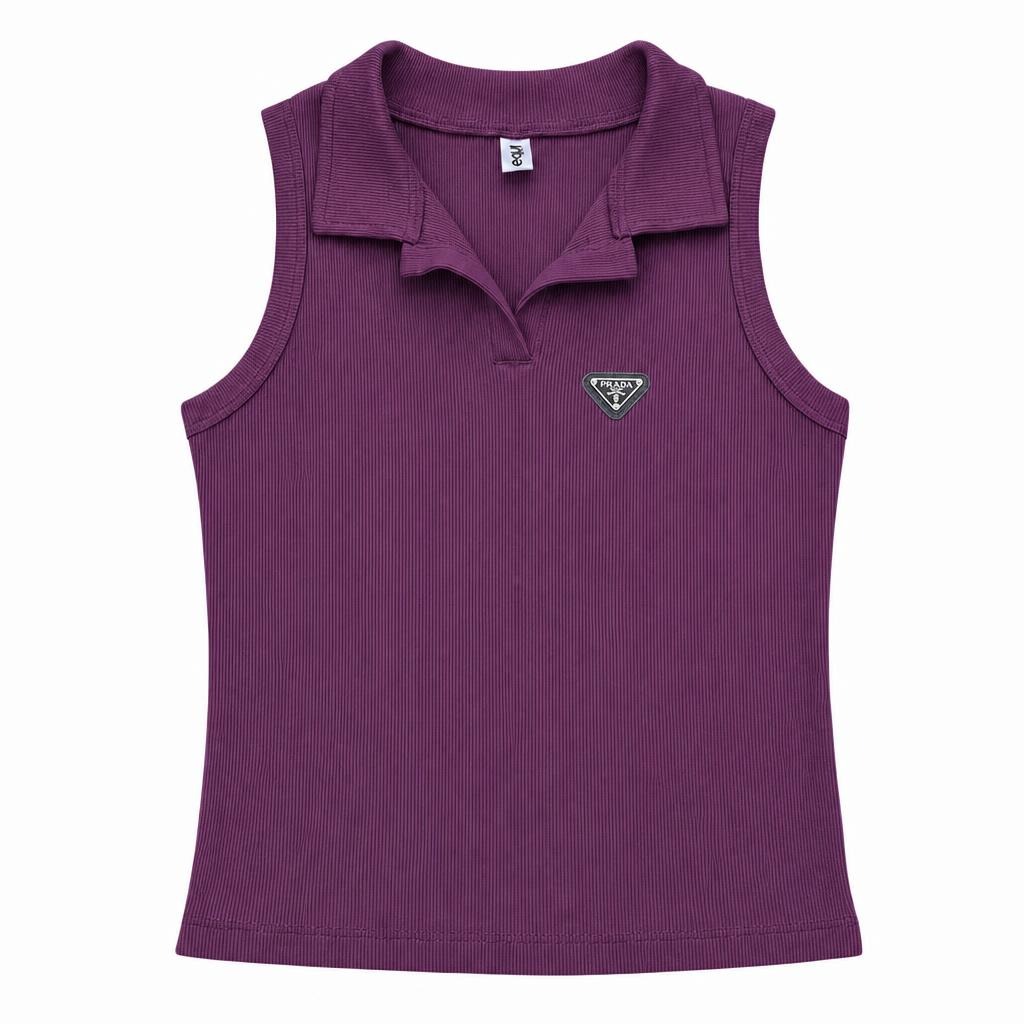 Polo Manga Siza Plus - Morado oscuro
